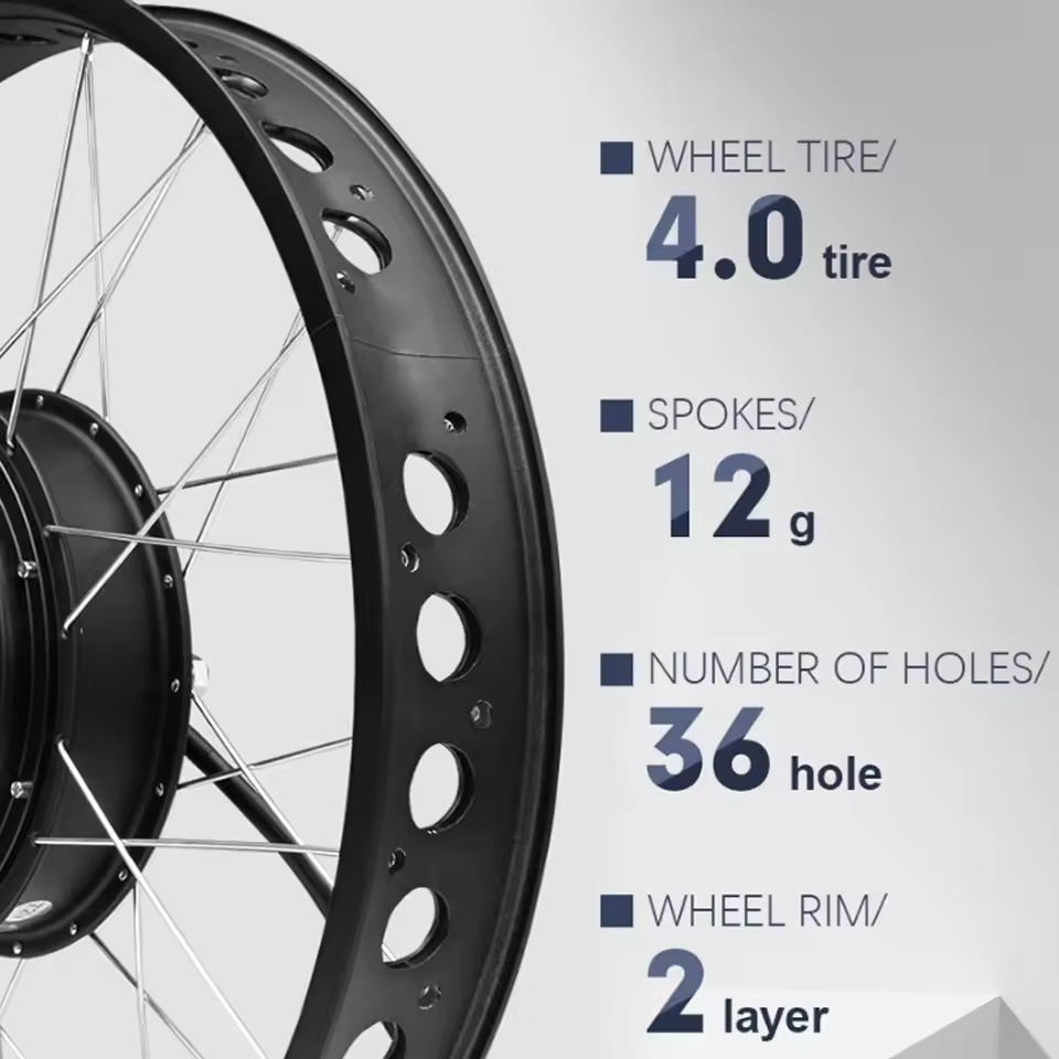 72V 3000W Fat Tire Snow Bike M - Fat Tire Ebike Conversion Kit 2000W recension och pris